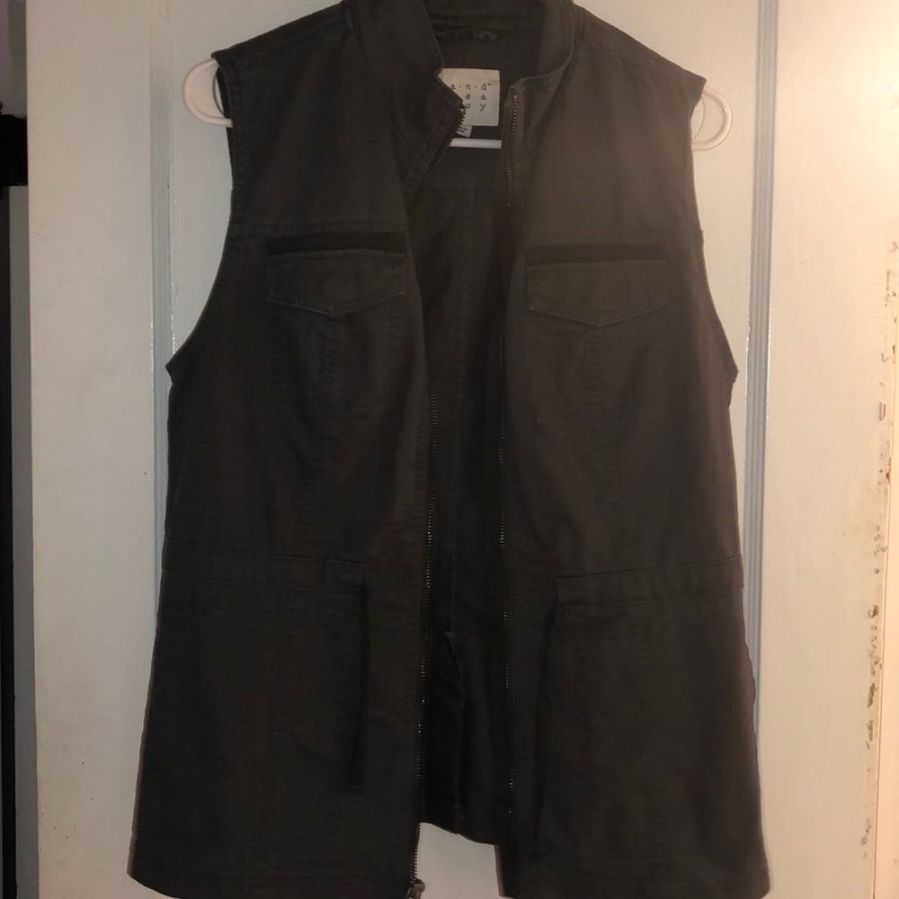 Grey Cargo Vest